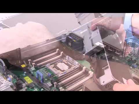 Lenovo x3650 M5 installing the rear two hard-disk-drive kit