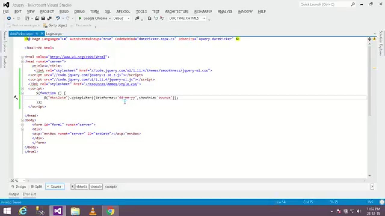 How to Use Jquery ui datepicker