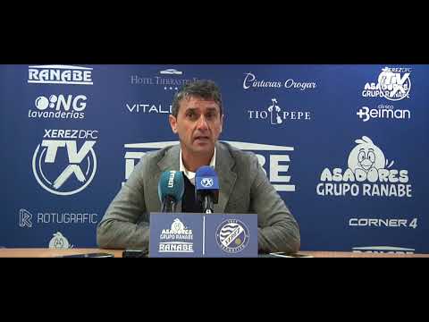 Rueda de prensa Masegosa tras el Xerez Deportivo FC 0 - UB Lebrijana 0