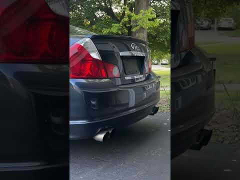 2006 Infiniti M45 Custom 2.5 in w/ x pipe Exhaust Sound Test