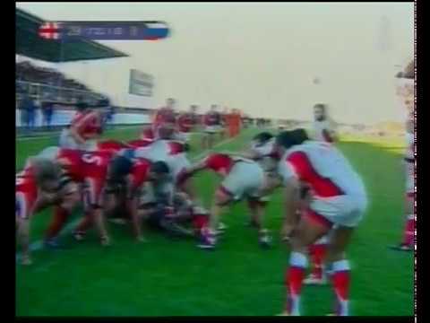 Rugby - European Nations Cup - 2008-10 - Georgia-Russia - Georgia's penalty try