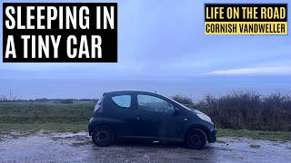 Sleeping in a car
