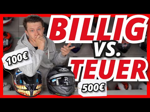 CHEAP vs. EXPENSIVE ⛑️ 100€ vs. 500€ motorcycle helmet - these are the differences