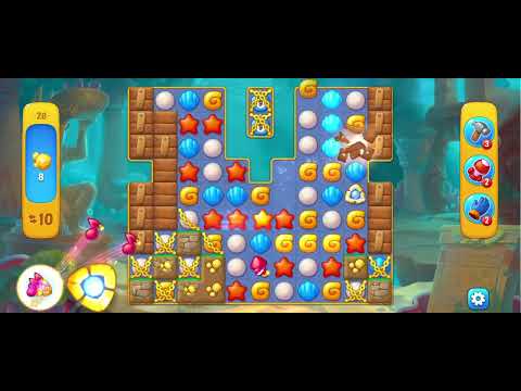 @Fishdom Atlantis Cup Stage 28, Feels Like Hard Level. (Passed After Hundreds Times Tried)