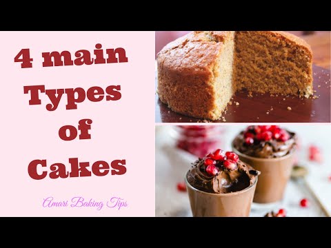 4 Types of Cakes you need to know in Baking (Types of Cake names based on mixing methods)