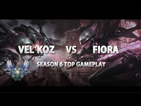 LoL - Vel'Koz Top Gameplay - How to Play vs Fiora