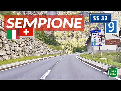 Confine di Stato ITALIA - SVIZZERA | Valico del Sempione | Strada Statale 33