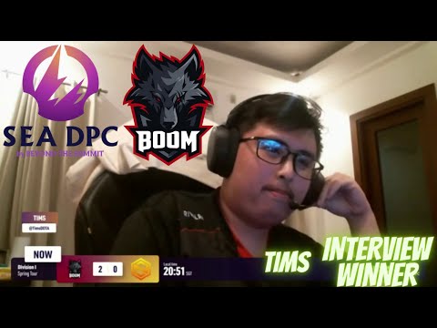 TIMS INTERVIEW WINNER AFTER - BOOM ESPORTS VS OB NEON - DPC SEA 2021/2022 Tour 2: Division I