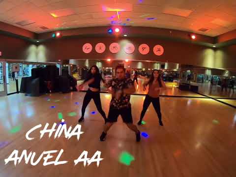 China - Anuel AA zumba with Carlos Gil