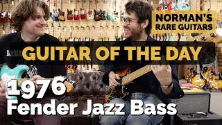 Video thumbnail for Guitar of the Day: 1976 Fender Jazz Bass | Norman's Rare Guitars by Normans Rare Guitars