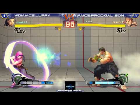 Dreamhack Valencia '13 SSFIVAE2012 -Winners Finals- WDM.MCZ|Louffy [Rose] vs WW.MCZ|Ryan Hart [Ryu]