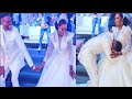 So Shy! See How Mo Bimpe Won Lateef Adedimeji On Their Wedding Dance Must-See
