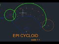 How to Draw a Epi Cycloid in Auto CAD