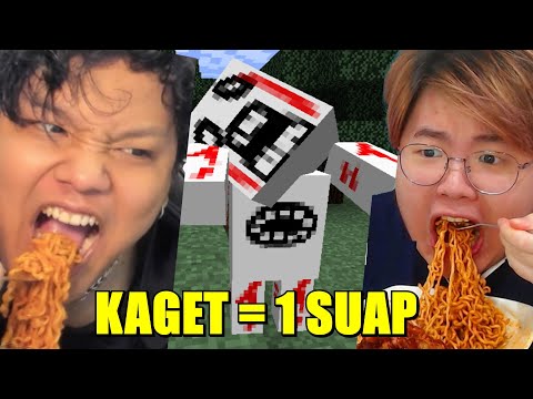 If I'm with @ElestialHD SHOCKED!, We Have to Eat Samyang ... (Minecraft Map Horror)