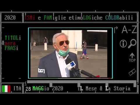 TG1 28 maggio 2020 cerimonia per l'anniversario della strage di Piazza della Loggia, Brescia