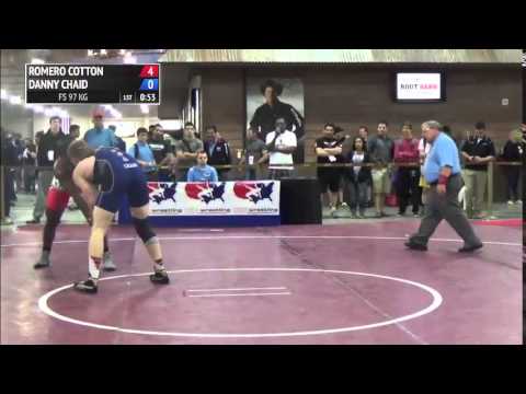 97 kg CR1 - Romero Cotton (TMWC) vs Danny Chaid (Grand Canyon WC)