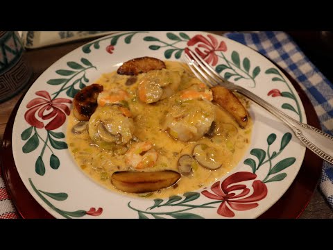 MES SAINT-JACQUES A LA NORMANDE au jus de crevette pour les fêtes ! Mère Mitraille - Gourmandises TV