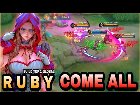 100% Unstoppable!! Ruby Crazy Damage - Build Top 1 Global Ruby ~ MLBB