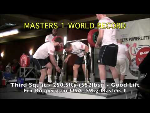 Eric Kupperstein, Four Times Bodyweight Squat and Deadlift, 2015 IPF World Masters