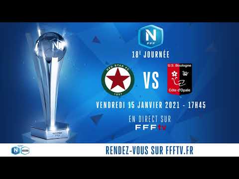 J18 : Red Star - US Boulogne CO en direct sur FFFtv (17h45) I National FFF 2020-2021