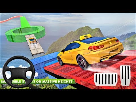 Real Taxi Car Stunts 3D: Impossible Ramp Car Stunt / Android Gameplay - HD