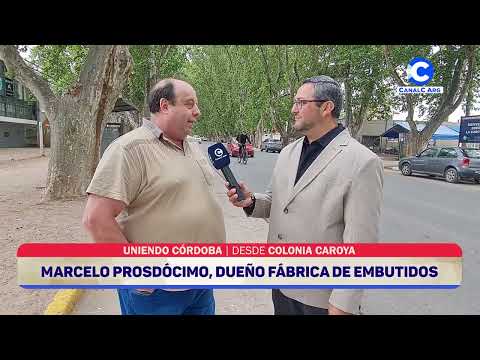 Marcelo Prosdocimo, dueño fábrica de embutidos de Colonia Caroya
