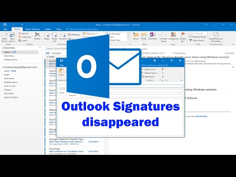 How to Fix Outlook Signatures disappeared winodws 11