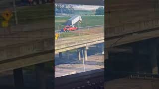 TRAFFIC ALERT:  Semi off the road. Ramp blocked so it can be towed 264W to 65S