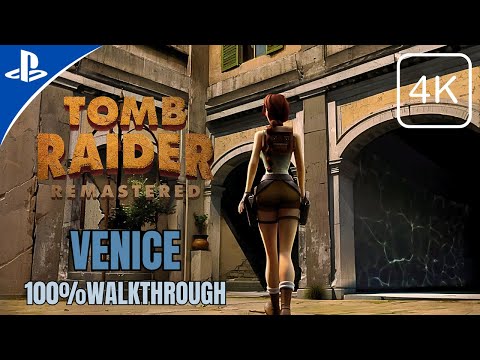 Tomb Raider 2 Remastered - Venice 100% Walkthrough No Commentary (PS5)