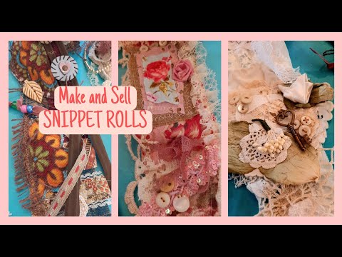 Snippet Roll DIY / Junk Journal Tucks / Make and Sell !
