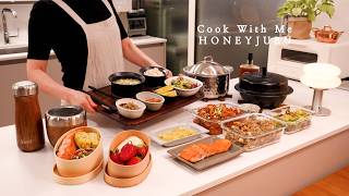새벽 5시 기상 | 9가지 집밥 만들기, 남편도시락, 토란국 아침밥, 석화찜 야식 | 도쿄 가족 여행