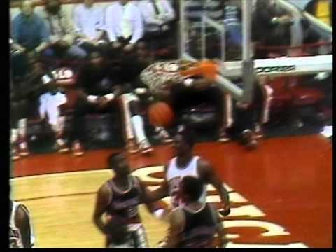Michael Jordan 53 pts,8 reb, season 1987 bulls vs blazers