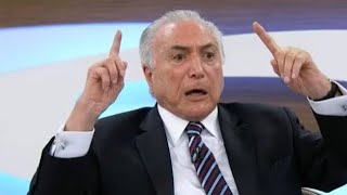 TEMER surta ao vivo ao ser chamado de VAMP1RO e admite quer disputar a presidência!