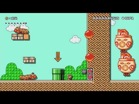 Mini Challenge Mario by Meggy - Super Mario Maker - No Commentary 1bp