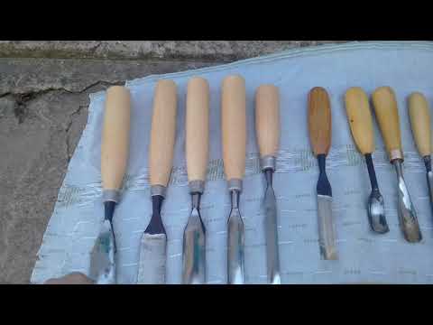 Переодеваю инструмент. Wood carving tool.