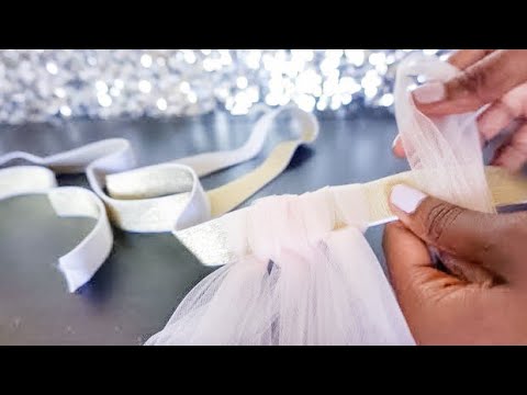 YouTube video about: How to make a tulle table skirt?