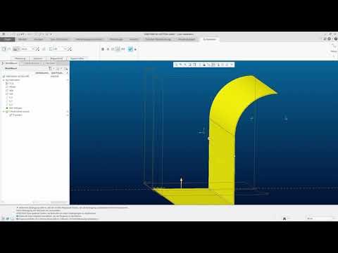 Profil – Erste Lasche | Creo Blech Tutorial | OUB CAMPUS