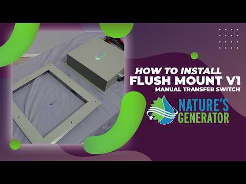 How to Install a Flush Mount on a Manual Transfer Switch V1