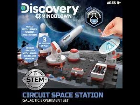 Discovery #Mindblown Circuitry Space Station Galactic Experiment Set, Build-It-Yourself Engineering Toy Kit, Explore The Science of Motion, Great Gift for Kids, 26-Piece, Age 8+ video review thumbnail