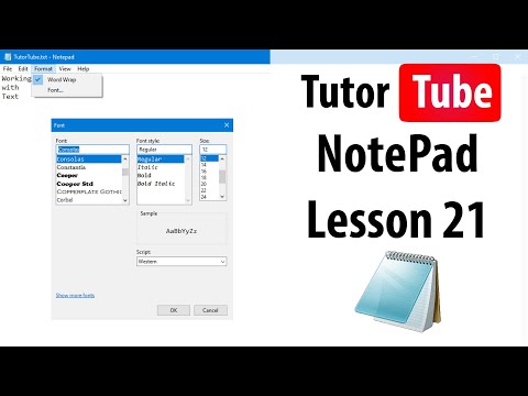 Notepad Tutorial Lesson 21 Saving file as SRT for Video Subtitles