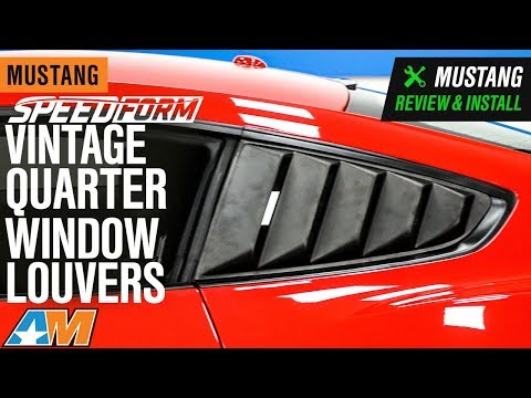 2015-2020 Mustang SpeedForm Vintage Quarter Window Louvers Review & Install