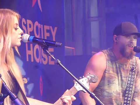 Brantley Gilbert & Lindsay Ell "What Happens In A Small Town" (Live in Nashville TN 06-07-19)