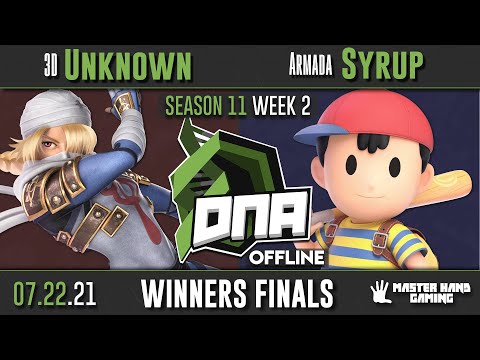 DNA [OFFLINE] S11:W2 - Armada | Syrup (Ness) Vs. 3D | Unknown (Sheik) - Winners Finals