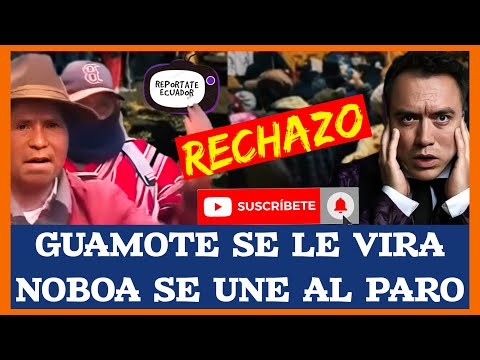 GUAMOTE SE LE TERMINA DE VIRAR AL GOBIERNO DE NOBOA Y SE UNE AL PARO NACIONAL NOTICIAS ECUADOR HOY