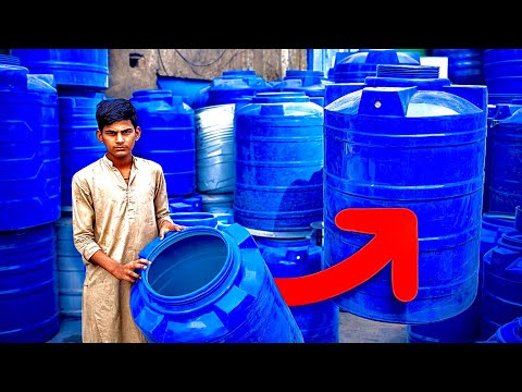 Primitive Technology of Making PVC Water Tank || Water Tank Full  Manufacturing/ 