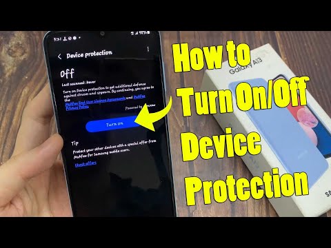 Samsung Galaxy A13: How to Turn On/Off Device Protection