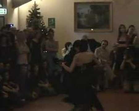  Lucas di Giorgio  and  Mariela Soledad Chaves  are  dancing  to  a  nontraditional song  in  2007