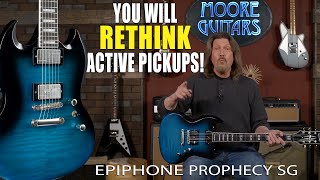 Video thumbnail for You will RETHINK Active Pickups! Epiphone Prophecy SG by MooreMusicGuitars