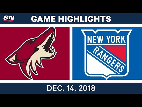NHL Highlights | Coyotes vs. Rangers - Dec 14, 2018