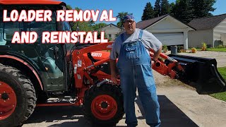 Kioti DK5320se 200 hour service Part 1: Loader grease, removal, and reinstallation